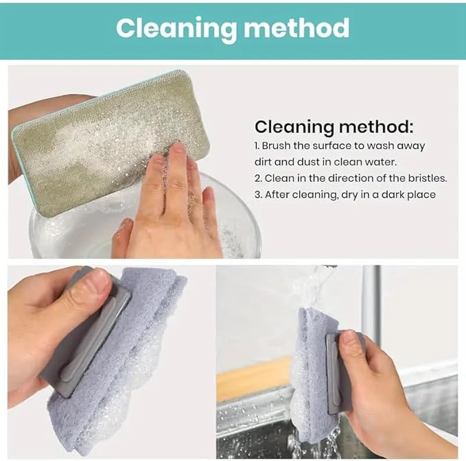 realexist Window Screen Cleaner, Detachable Cleaning Brush, Dry and Wet Dual Use Tool with Screen Washing Equipment,Perfect for Easy and Efficient Window Cleaner Tool