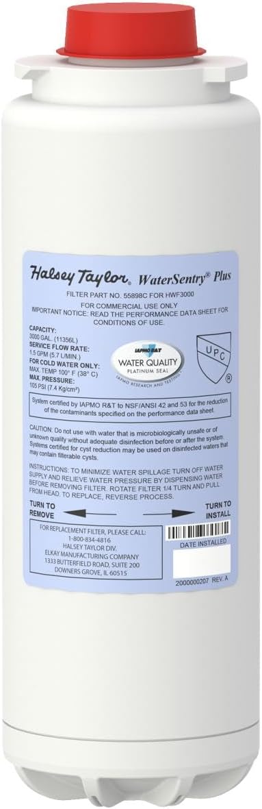 Elkay Halsey Taylor 55898C WaterSentry Replacement Filter (Bottle Fillers)