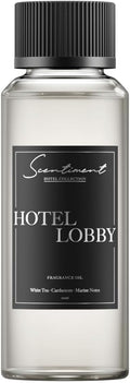 Scentiment Diffuser Oil - Hotel Lobby | Aromatherapy Fragrance |Inspired by 5-Star Hotels | Luxurious Scent with Notes of White Tea, Bergamot, Orange Blossom, Amber & Marine (120ml)