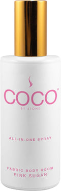 COCO by Stone 5oz All-in-One Spray (Pink Sugar) Shake & Spray Formula for Fabric, Pillows, Interiors, Clothing, Home Fragrance Accessories, Room Perfume, Room Deodorizer, Vegan & Cruelty-Free