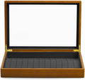 Oirlv Solid Wooden Necklace/Bracelet/Pendant Jewelry Organizer Box 13 Lattice Necklace Showcase Display Holder
