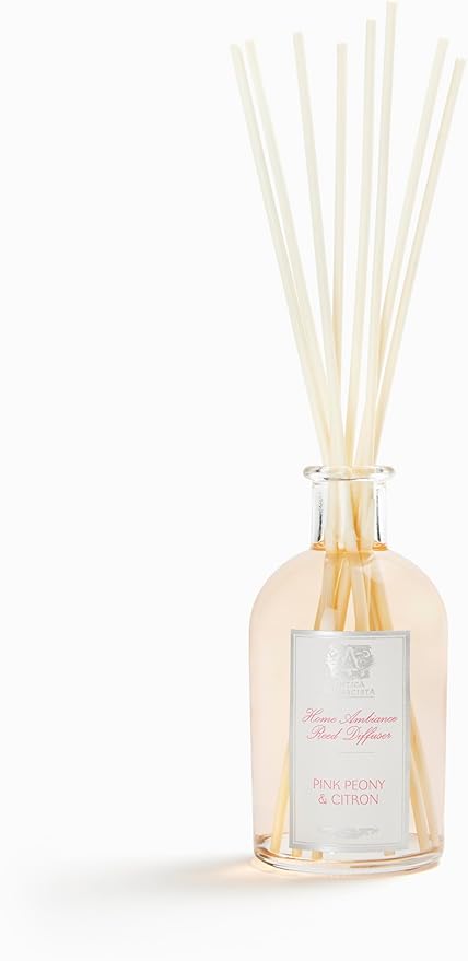 Antica Farmacista Home Ambiance Diffuser - Long-Lasting Reed Scent Diffuser - Luxury Room Freshener Gift - Pink Peony & Citron, 8.45 fl oz