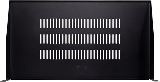 NavePoint Cantilever Server Shelf Vented Shelves Rack Mount 19 Inch 1U Black 10 Inches (250mm) deep