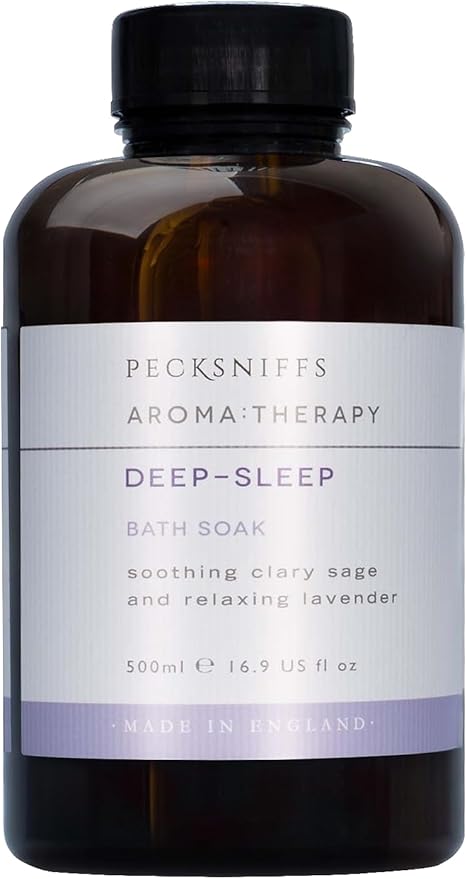 Pecksniff's Aroma:Therapy Deep-Sleep Bath Soak Decanter | 500ml/16.9 Fl Oz