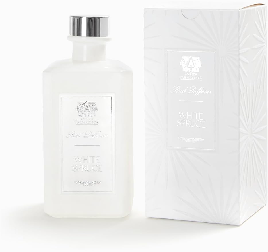 Antica Farmacista Home Ambiance Diffuser - Long-Lasting Reed Scent Diffuser - Luxury Room Freshener Gift - White Spruce, 10.8 fl oz