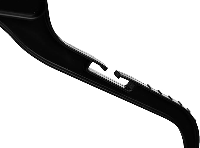 DEILSY™ Black Plastic Hangers – Durable Black Clothes Hangers, Slim Clothing Hangers for Organizing Shirts, Dresses, Jackets, and Coats in Your Closet - 25 Pack