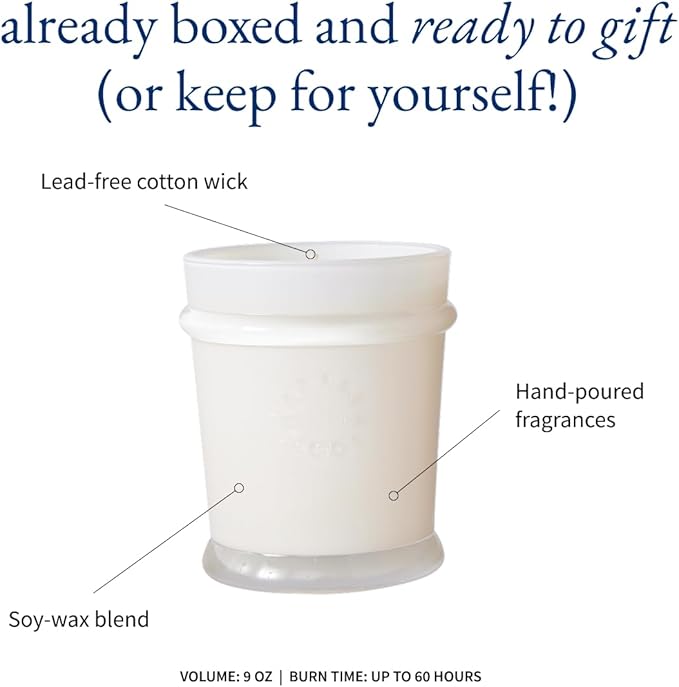 MERSEA Saltaire Boxed Candle, Scented Candle Box (9 oz)