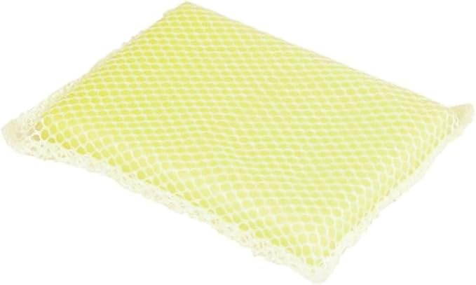 LOLA Nylon Net Sponge Cleaning Pad, Non Scratch Scrubbers, Safe on Non-Stick Surfaces & Coated Cookware & Dishes - Gentle Effective Cleaning, 1 Pack