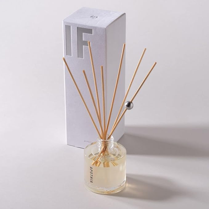 APOTHIA - IF Mini Aromatic Diffuser| Modern White Floral & Citrus | Up to 6 Months | 2 oz | 55 ml | Small Batches for Luxury Quality in Elegant Glass Bottle