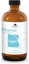 Marjoram Essential Oil - Aceite de Mejorana Direct from Egypt for Massage & Aromatherapy | Premium Therapeutic Grade (8oz)