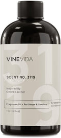 VINEVIDA Scent NO. 3119 Fragrance Oil - 16oz (1lb) - Inspired by: Ombré Leather Fragrance Oil for Candle Making - Made in USA Candle Scents Scents for Soap Making