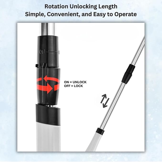 Electric Spin Scrubber, Cordless Cleaning Brush with 8 Replaceable Heads, Adjustable Handle, Dual Speed Power Scrubber for Bathroom, Bathtub, Floor, Tile, and Kitchen Cleaning