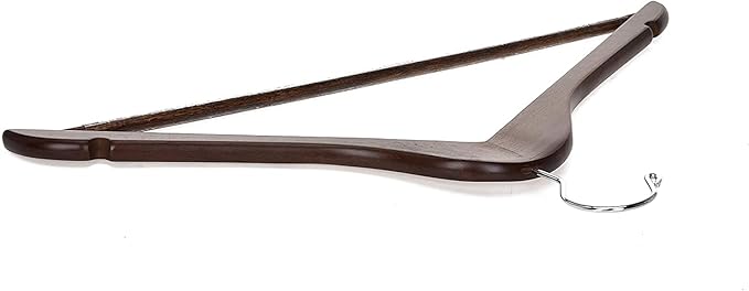 Quality Wooden Hangers - Slightly Curved, Solid Walnut Coat Hangers with Chrome Hooks - Heavy-Duty, 90 Pack Sets for Clothes, Jackets, Shirts, Pants, Suits