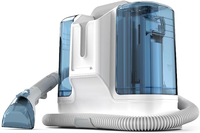 Rivenara Carpet Cleaner Machine Upholstery - 450W Shampooer Portable for Couch Rug Sofa Car Seat Furniture Fabric Wet Vacuum Spot Handheld Small Mini Car Water Aspiradora de Agua Deep Extractor Washer