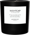 Moodcast Nightcap Scented Candle – Aesthetic Candle for Home, Rum, Black Plum & Tonka, Clean Coco Wax Blend, Vegan, Paraben-Free, 45-Hour Long Lasting Burn – 8oz