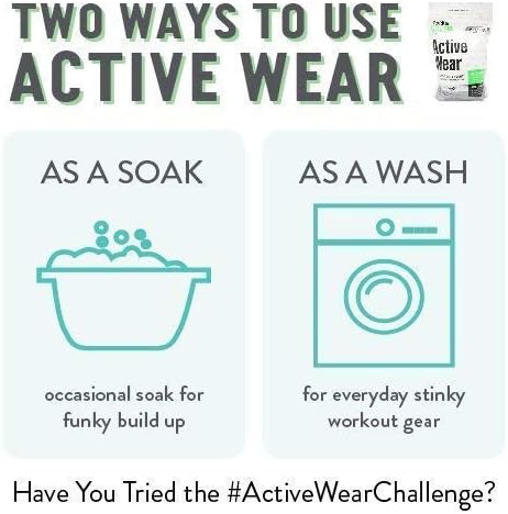 Rockin’ Green Active Wear Laundry Detergent - Unscented Laundry Detergent Powder & Odor Eliminator - Workout Clothes & Sportswear - Safe for Sensitive Skin - 90 Loads