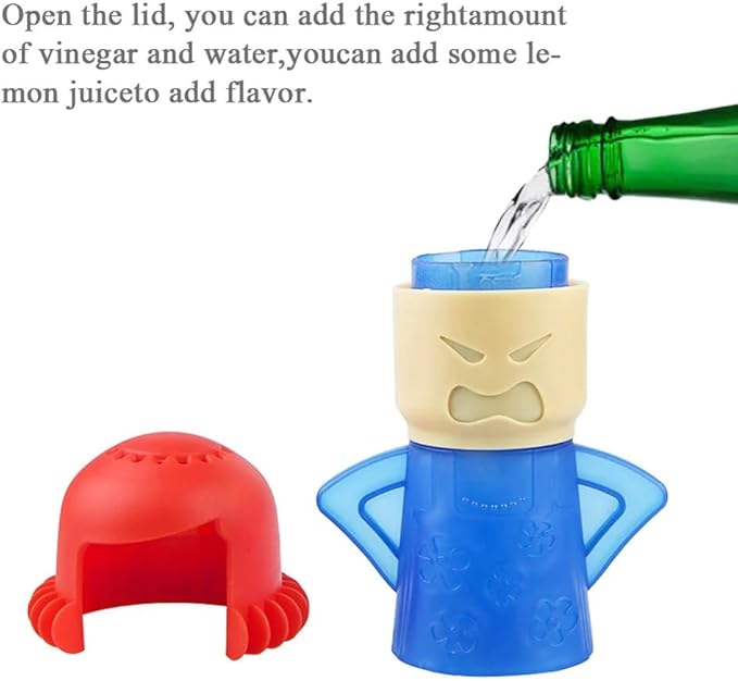 Minecook Microwave Cleaner Easily Crud in Minutes Steam Cleans with Vinegar and Water for Kitchen Gifts (Color Random)