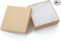 GEFTOL Jewelry Gift Boxes 20 Pack 3.5x3.5x1 Inch Cardboard Jewelry Boxes,Small Gift Boxes for Jewelry Earrings Necklaces Handmade Bangles Bracelets(Brown)