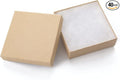 GEFTOL Jewelry Gift Boxes 40 Pack 3.5x3.5x1 Inch Cardboard Jewelry Boxes,Small Gift Boxes for Jewelry Earrings Necklaces Handmade Bangles Bracelets(Brown)