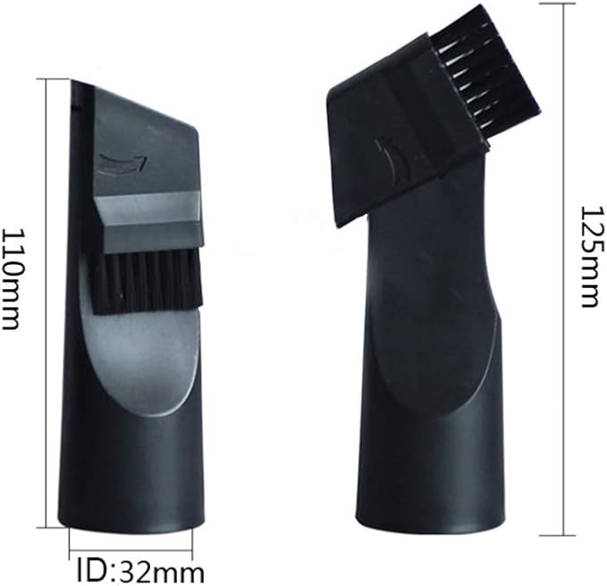 Universal Vacuum Attachments Shop Vac Accessories 1 1/4" and 1 3/8" Vacuum Hose Adapter Kit, Shop Vac Attachments Vacuum Attachment Brush Flexible Crevice Tool - 7 Pack with Brush