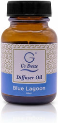 G's Breeze Blue Lagoon Diffuser Oil – 60ml Soft & Soothing Blue Lagoon Scent, Long-Lasting Aroma for Nurseries, Bedrooms, & Living Rooms, Easy Refill for Fragrance Oil Diffuser