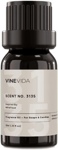 VINEVIDA Scent NO. 3135 Fragrance Oil - 10mL - Inspired by: Métallique Fragrance Oil for Candle Making - Made in USA Candle Scents Scents for Soap Making