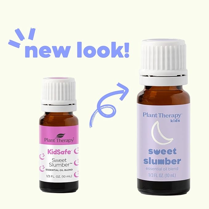 Plant Therapy KidSafe Sweet Slumber Essential Oil Blend 10 mL (1/3 oz) 100% Pure, Undiluted, Relaxing Aromatherapy for Better Sleep