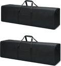 Urbanstand 52 Inch Extra Large Duffle Bag for Travel, Sports Gear Storage Bag with 2-way Lockable Zippers, Long Duffel Bag for Tent Camping tripod (Black 52inch 2Pack)