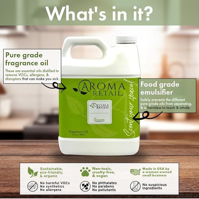Aroma Retail Fragrance Oil Refill for Scent Machine Aroma Diffuser (27 fl oz, Eucalyptus Forest)