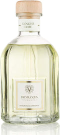 Dr. Vranjes - Ginger Lime 250 ml Diffuser + Double Pack of White Sticks (3 Pieces Bundle)- Luxury Home Fragrance, Made in Italy, Main Scent: Fruity, Olfactory Pyramid: Lime, Ginger, White Pepper.