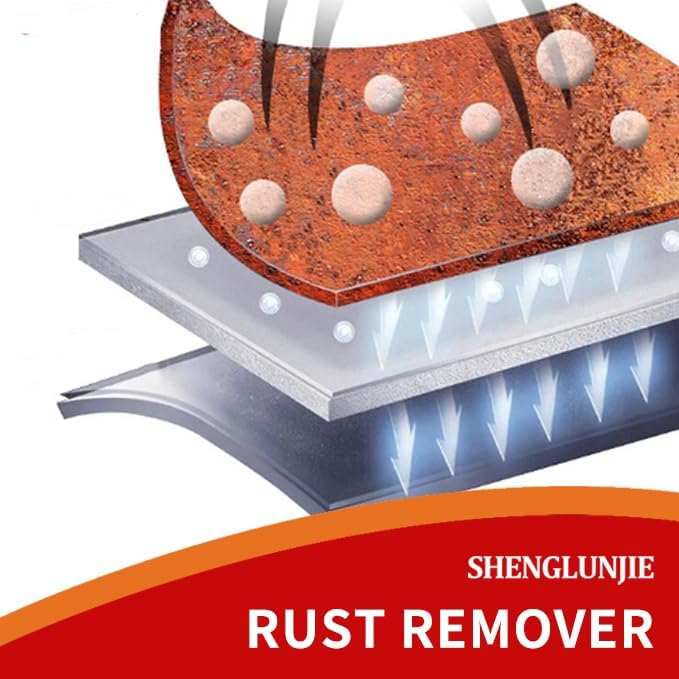 Bmkousg Stainless Steel Rust Stain Remover & Cleaner 2.2LB - Quickly Cleans Stainless Steel Appliances, Furniture, Commercial Equipment, Grills, Sinks, and Tools | Powerful & Safe Metal Rust Remover