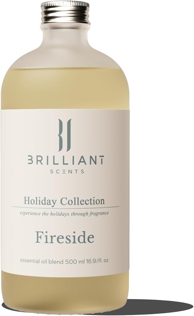 Brilliant Scents Fireside Scent | Charred Woods, Coconutty, Pine | Luxury Home & Business Scent | Fragrance Oil | 500ML