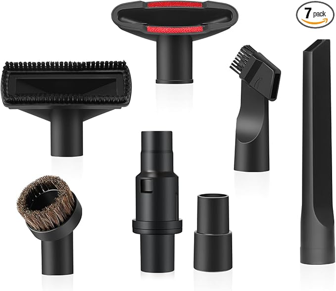 LANMU 1 1/4 Inch(32mm) Vacuum Attachments Compatible with Shark Navigator Lift-Away NV360 NV352 NV356E, NV501 & Rocket HV301 HV322 Vacuum, Accessories Kit with Adapter for Home, Car Interior Cleaning