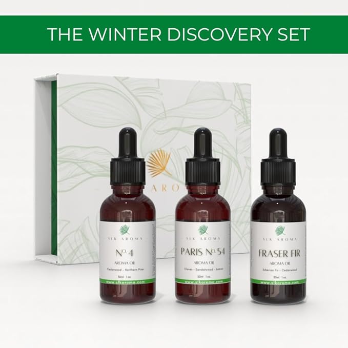 Fraser FIR Aroma Oil for Diffusers - The Fresh Smell of Christmas Trees and The Holidays - Niche Blend of Siberian Fir, Himalayan Cedar, Essential Oils - Great for Plastic Trees (30 ml)