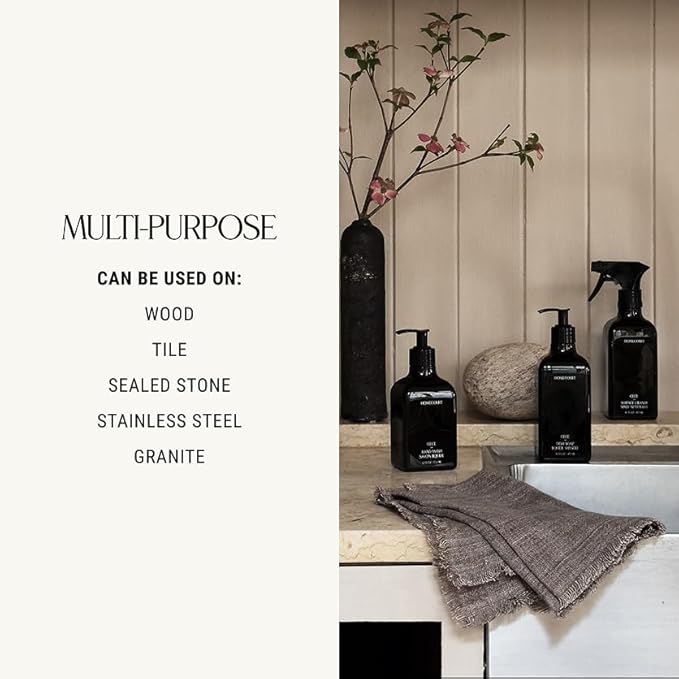 Homecourt All-Purpose Surface Cleaner Spray, Lifts Away Dirt, Smudges & Grease, For Bathroom, Kitchen & more, Clean Formula, Steeped Rose, 16 fl oz, 2.0