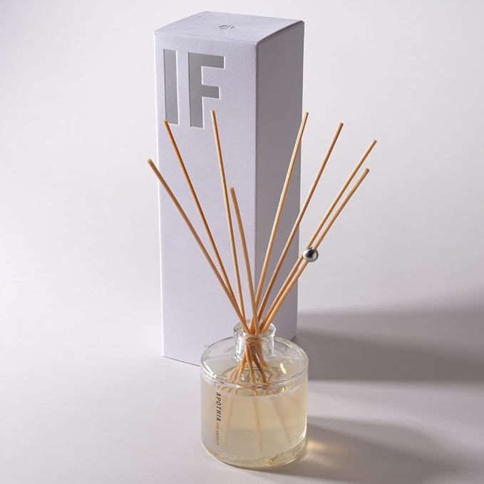 APOTHIA - IF Aromatic Diffuser | Modern White Floral & Citrus | Premium Essential Oils | Up to 12 Months | 7 oz | 200 ml | Small Batches for Luxury Quality in Elegant Glass Bottle