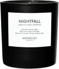Moodcast Nightfall Scented Candle – Aesthetic Candle for Home, Peppercorn, Ginger & Sandalwood, Clean Coco Wax Blend, Vegan, Paraben-Free, 45-Hour Long Lasting Burn – 8oz