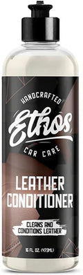 Ethos Car Leather Cleaner and Conditioner 16oz – Leather Seat Cleaner & Conditioner with UV Protection for Car Interior, Couch, Jacket, Boots – Cleans and Conditions Vinyl & Plastic Surfaces