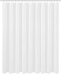 N&Y HOME Extra Wide Extra Long Fabric Shower Curtain Liner 108 x 84 inch, Hotel Quality, Washable, White Spa Bathroom Curtains with Grommets, 108x84
