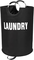 Maxsilan 160L XX-Large Laundry Basket, Freestanding Tall Clothes Hamper, Collapsible Laundry Bag, Black