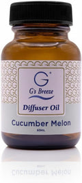 G's Breeze Cucumber Melon Diffuser Oil Refill – 60ml Soft & Soothing Cucumber Scent, Long-Lasting Aroma for Nurseries, Bedrooms, & Living Rooms, Easy Refill for Fragrance Oil Diffuser