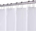 N&Y HOME Fabric Shower Curtain or Liner with Magnets - Washable Hotel Quality Cloth Shower Curtain for Bathroom - White, 71x72