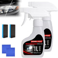PUNHAIL Automotive Headlamp Restoration Fluid Kit, Headlight Restoration Kit Car Headlight Restorer with Sponge and Towel, Headlight Cleaner and Restorer Kit for Car (2pcs)