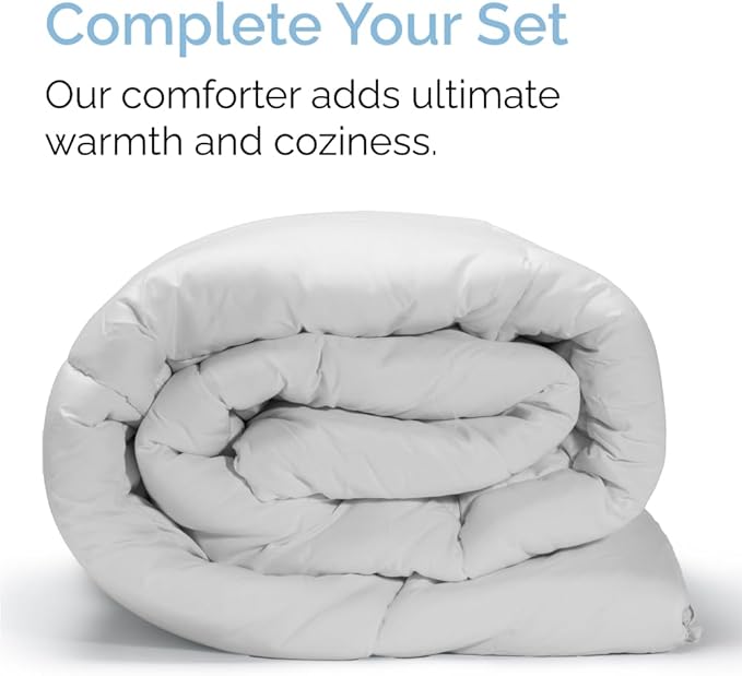 Twin 4 Piece Sheet Set - Comfy Breathable & Cooling - Ultra-Soft Hotel Luxury Bedding Set with 8-16 Inch Deep Pockets - 1 Flat & 1 Fitted Sheet & 2 Pillowcases - Wrinkle Free & Easy Care - Light Grey