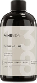 VINEVIDA Scent NO. 1318 Fragrance Oil - 16oz (1lb) - Inspired by: Benjoin 19 Fragrance Oil for Candle Making - Made in USA Candle Scents Scents for Soap Making