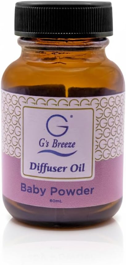 G's Breeze Baby Powder Diffuser Oil – 60ml Soft & Soothing Baby Powder Scent, Long-Lasting Aroma for Nurseries, Bedrooms, & Living Rooms, Easy Refill for Fragrance Oil Diffuser