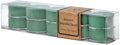 ECO CANDLE CO. Tea Light Candles, Winter Wonderland, 10-Pack - Scents of Pine, Spruce, & Fir - Recyclable, 100% Soy Wax, No Lead, Hand Poured, Made from Midwest Grown Soybeans, 6 oz. Each