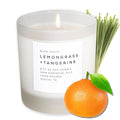 Slow North Lemongrass + Tangerine Candle - Essential Oils and Pure Soy Wax Candle in a Reusable Frosted Glass Jar - A Unique Scented Candle Hand-Poured in The USA (8 oz)