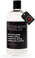Food Grade Mineral Oil for Cutting Board (16oz) - Oil & Conditioner for Butcher Block, Countertops, Wood Utensils and Stainless Steel - Food Safe - Made in North America