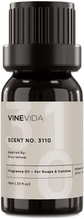 VINEVIDA Scent NO. 3110 Fragrance Oil - 10mL - Inspired by: Grey Vetiver Fragrance Oil for Candle Making - Made in USA Candle Scents Scents for Soap Making